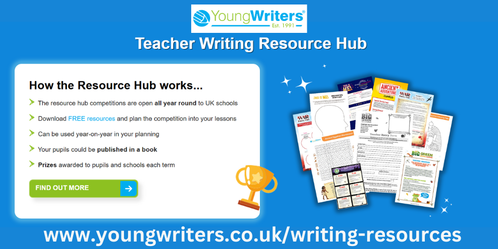 Amazing asset for UK teachers: The Young Writers Resource Hub
