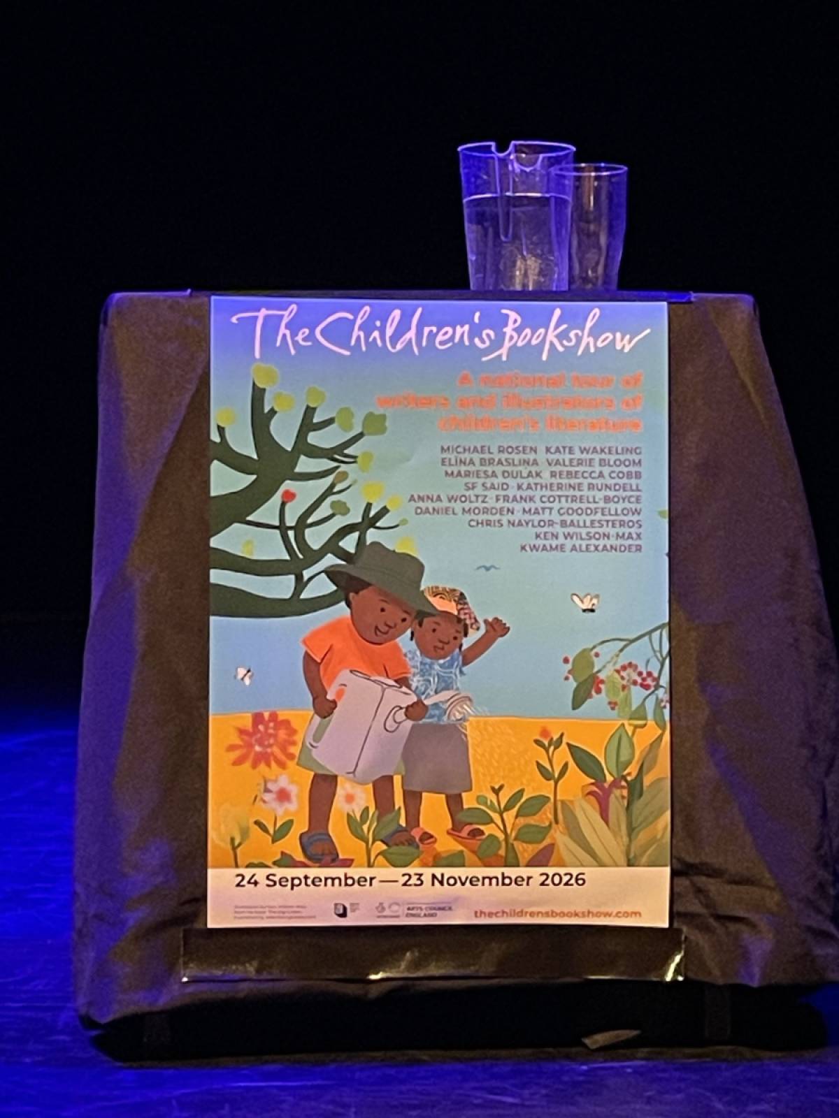 The Children's Bookshow stage at the New Theatre in Peterborough