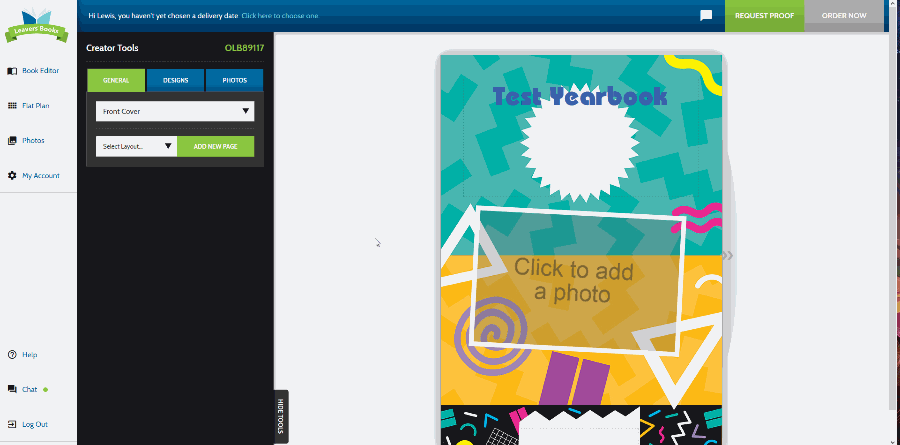 Requesting a PDF proof of your yearbook