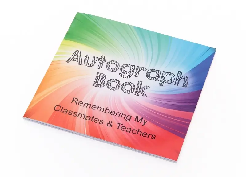 Rainbow Autograph Book