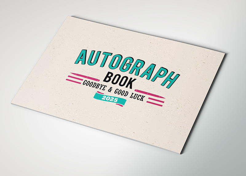 Modern Retro Autograph Book