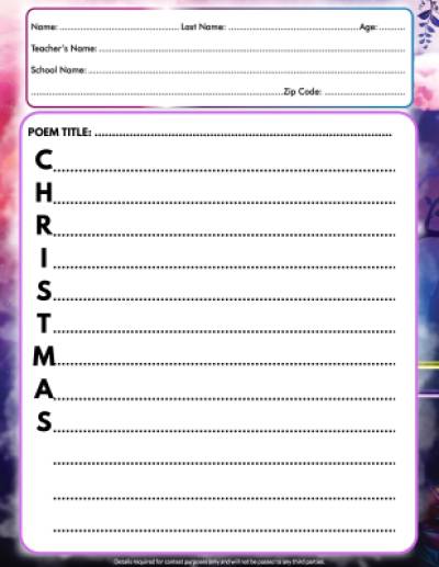 Festive Acrostic Templates Thumbnail