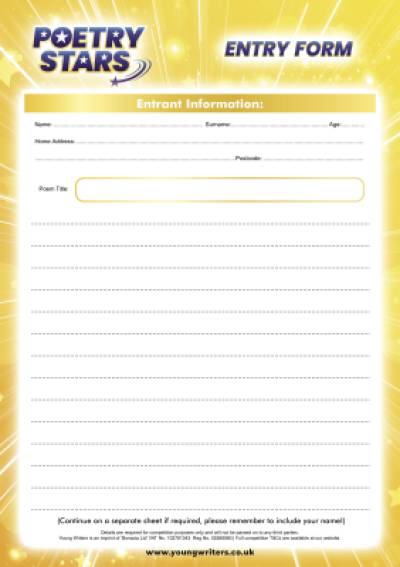 Poetry Stars Independent Entry Form Poetry Stars Independent Entry Form Thumbnail