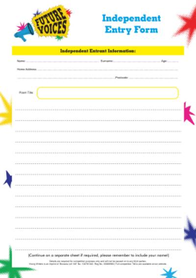 Independent Entry Form Independent Entry Form Thumbnail