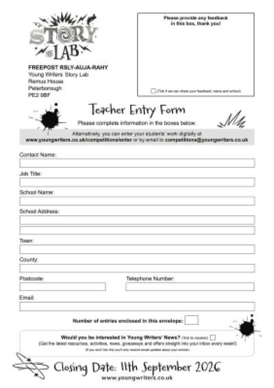 Teacher Entry Form Thumbnail