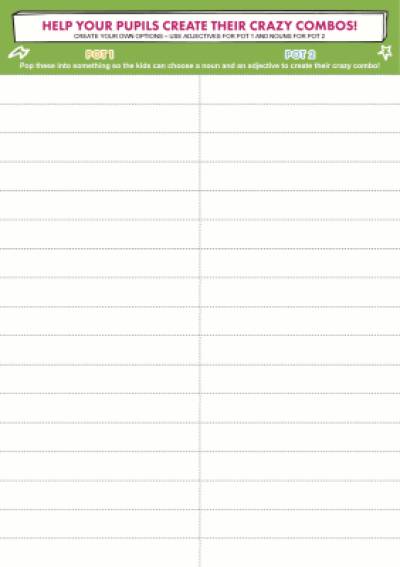 Blank Activity Cards Blank Activity Cards Thumbnail
