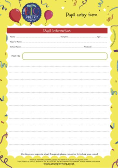 Pupil Entry Form Thumbnail