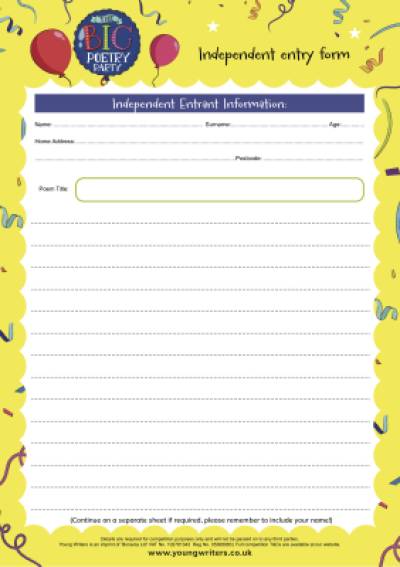 Independent Entry Form Independent Entry Form Thumbnail