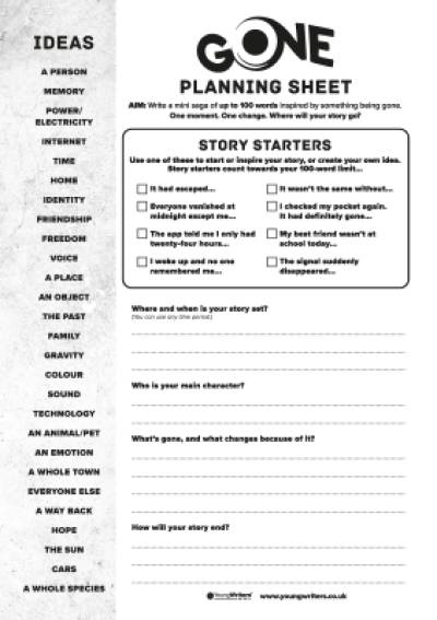 Entry Form Planning Sheet Thumbnail