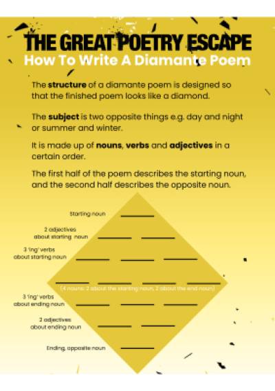 How To Write A Diamante Poem How To Write A Diamante Poem Thumbnail