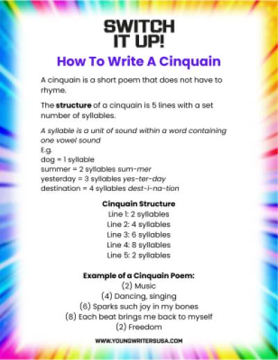 How To Write A Cinquain How To Write A Cinquain Thumbnail